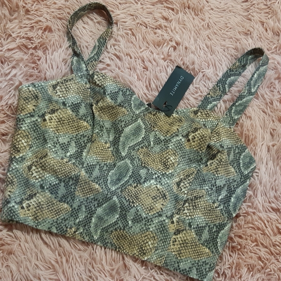 Faux Snakeskin Sweetheart Bustier - Picture 5 of 5